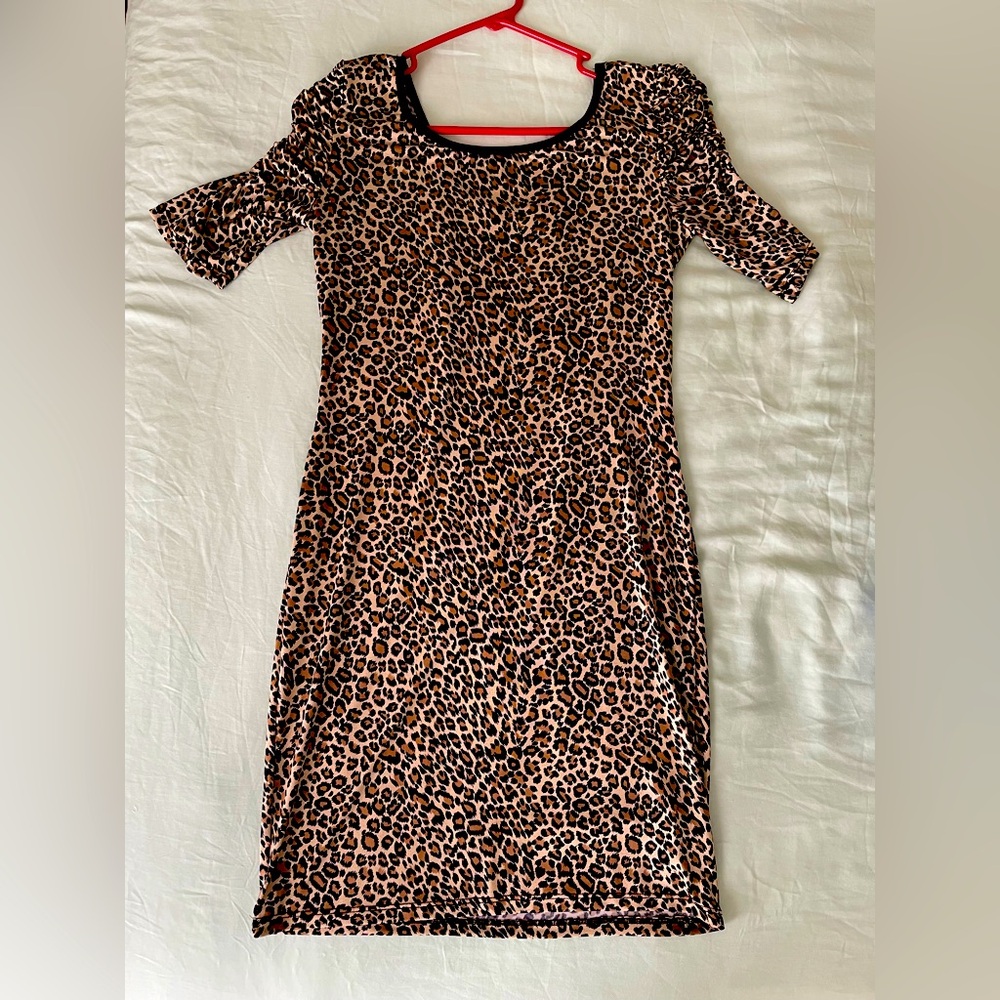 Sexy leopard print dress - size XS